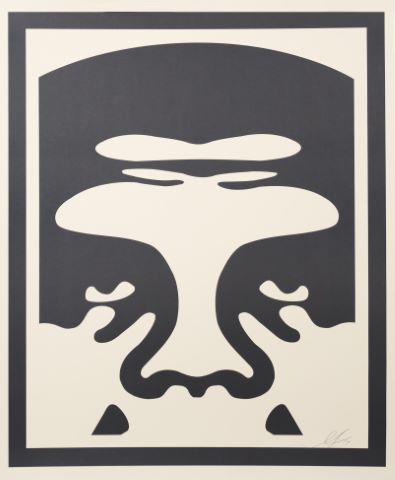 Shepard Fairey (né en 1970) Triptyque Obey Giant...