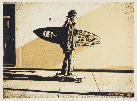 Obey-Shepard Fairey (né en 1970) Jeff Ho Zephyr