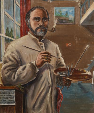 Sergio Birga (né en 1940) Autoportrait...
