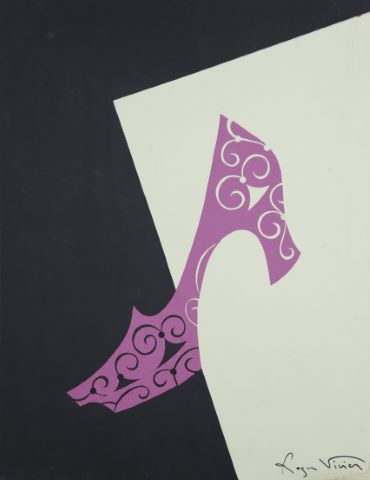 Roger Vivier (1907-1998) Chaussure rose