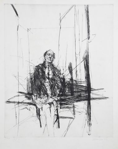 Claude Weisbuch (1927-2014) Homme assis
