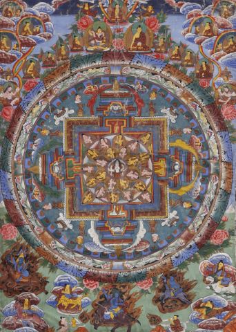 Thangka représentant un mandala