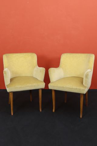 Suite de 3 fauteuils bridge italiens
