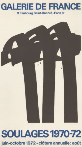 2 affiches d’expositions à la Galerie de France