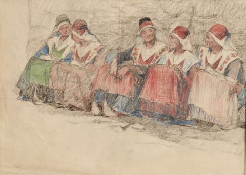 Suiveur de Philippe Maliavine Femmes en costume...
