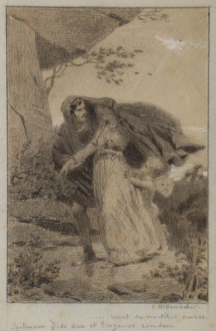 Eugène-Ernest Hillemacher (1818-1887) Ensemble...
