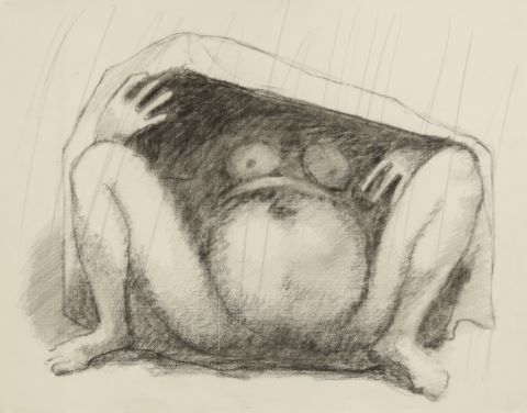 Robert Couturier (1905-2008) Femme nue les jambes...