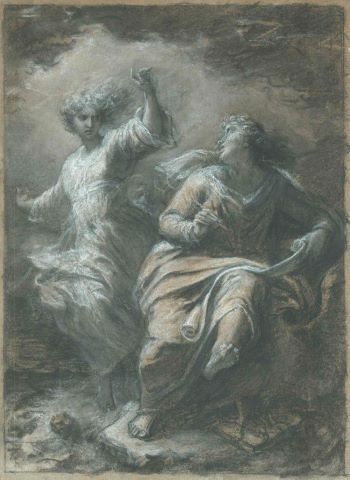 L’Ange inspirant saint Jean pour l’écriture de l’Apocalypse
