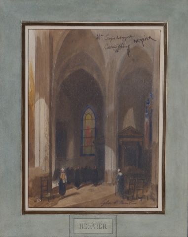 Louis Adolphe Hervier (1819-1879) Intérieur...
