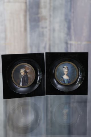 Paire de miniatures