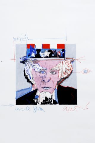 Attribué à Andy Warhol (1928-1987) Oncle Sam