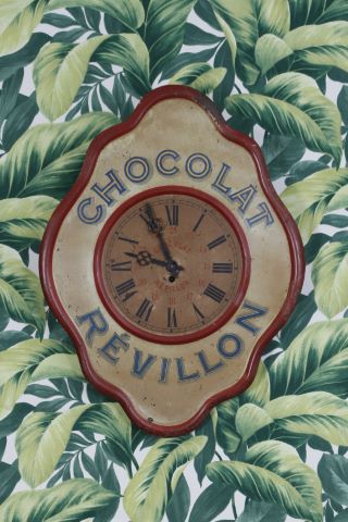 Pendule publicitaire Chocolat Révillon
