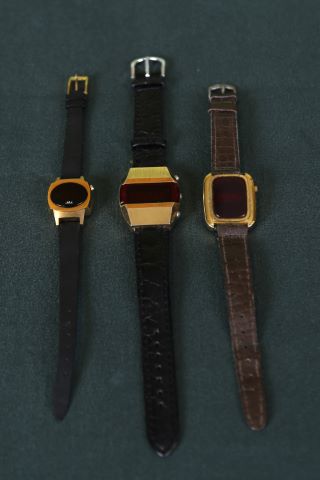 Ensemble de 3 montres à diode
