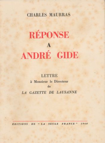Réponse à André Gide