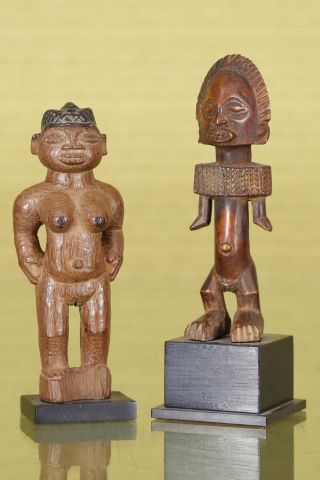 Ewe Togo & Chokwe (?), Angola 2 figures...