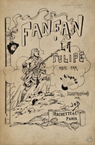 Ensemble de 42 illustrations préparatoires pour “Fanfan la tulipe”