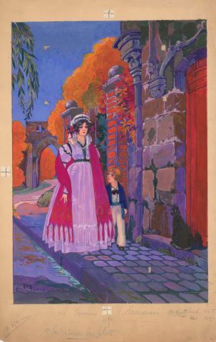 Maurice de Becque (1878-1928) Promenade