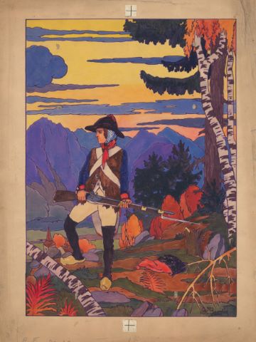 Maurice de Becque (1878-1928) Soldat tenant sa...