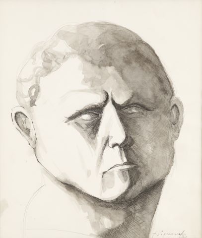 Jean Signovert (1919-1981) Tête d’homme