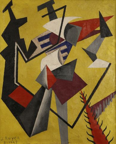 Jean Ruyer (1917-1997) Composition géométrique