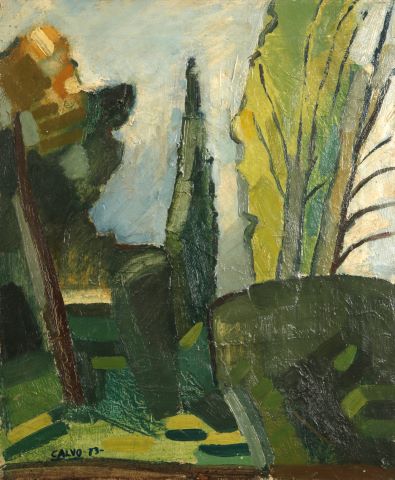 Manuel Calvo (né en 1934) Paysage