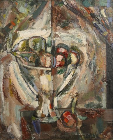 Gilbert Corsia (1915-1985) Coupe de fruits