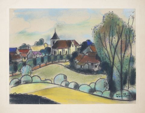 Maurice Blanchard (1903-1969) Vue de village
