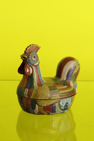 Boîte en forme de coq