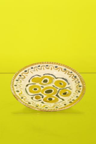 Assiette peinte