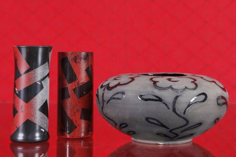 3 vases