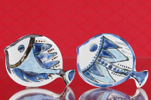 2 coupes en forme de poisson