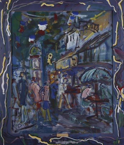 Roland Dubuc (1924-1998) Bar à Paris
