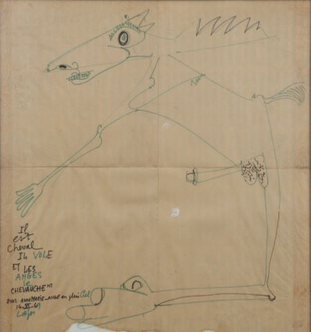 Il est cheval il vole et les anges le chevauchent