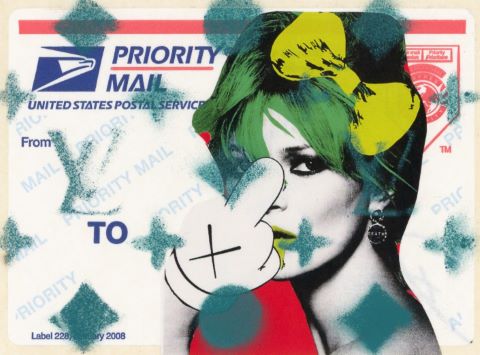 Death NYC (né en 1979) Kate Moss / Priority mail