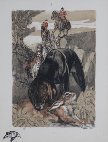 Paul Jouve (1878-1973) La Chasse au lièvre
