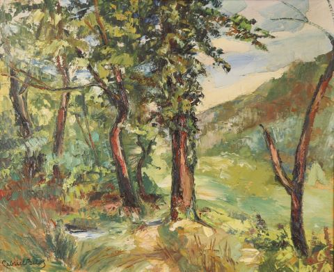 Gabriel Belot (1882-1962) Arbres et collines...