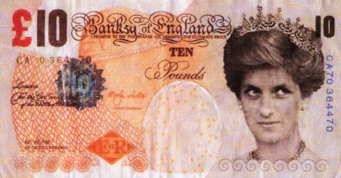 Banksy (né en 1974) Di-Faced Tenner