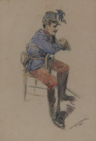 Soldat assis