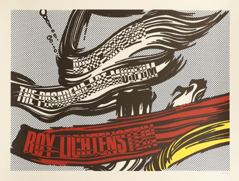 Roy Lichtenstein (1923-1997) Affiche “trait...