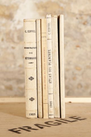 Eiffel et la météorologie, ensemble comprenant 6 ouvrages ;