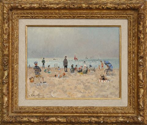 Contre-jour sur la plage