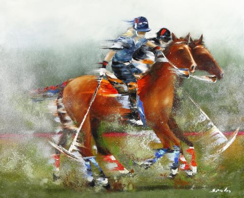 Victor Spahn (né en 1949) Joueur de polo