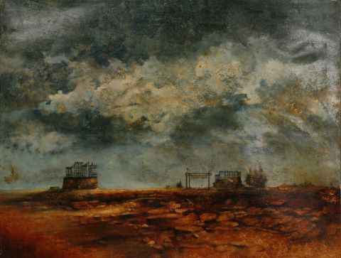 François d’Izarny (né en 1952) Paysage fantastique