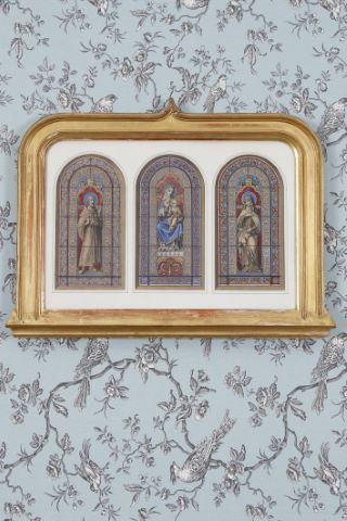 Triptyque pour un projet de vitrail