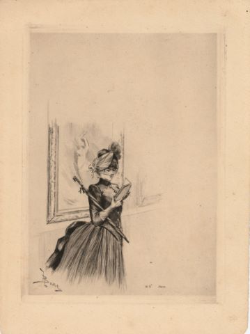 Élégante lisant