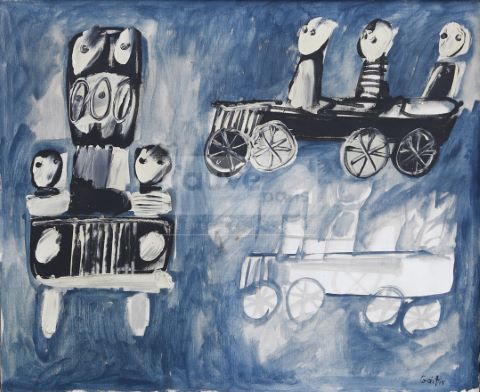 Bonshommes en voiture