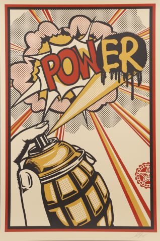Shepard Fairey (né en 1970) Power