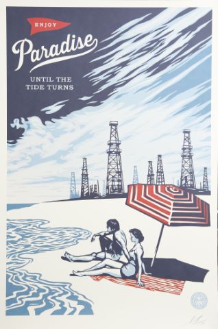 Shepard Fairey (né en 1970) Paradise Turns