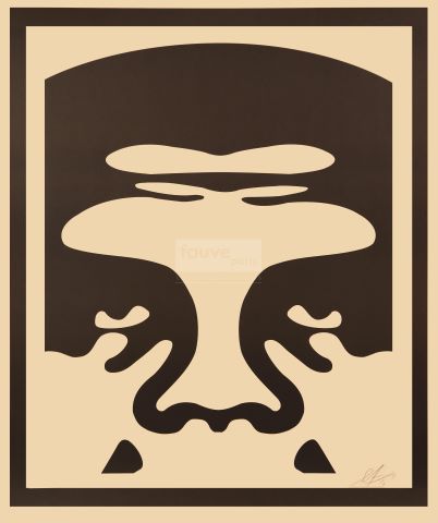Shepard Fairey (né en 1970) Triptyque Obey giant...