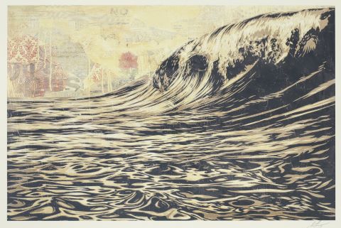 Shepard Fairey (né en 1970) Dark Wave
